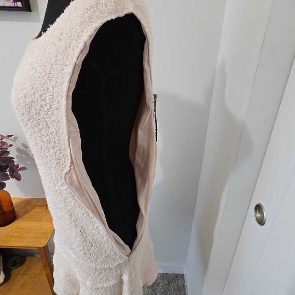 NWT Bar iii Silver Peony Lined Fuzzy Tank Dress Large - Picture 8 of 11